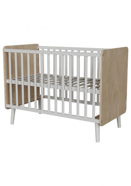 Faktum Peak NW 120-as babaágy (Natural Oak & White) 60*120cm
