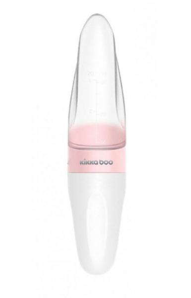 Kikkaboo babaetető pink comet szilikonos kanállal 90ml