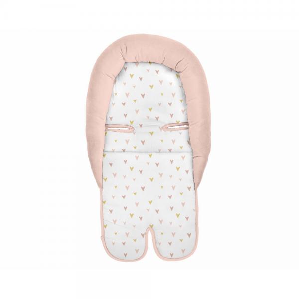 Kikkaboo fejszűkítő Pink szívek autósülésbe memóriahabos
