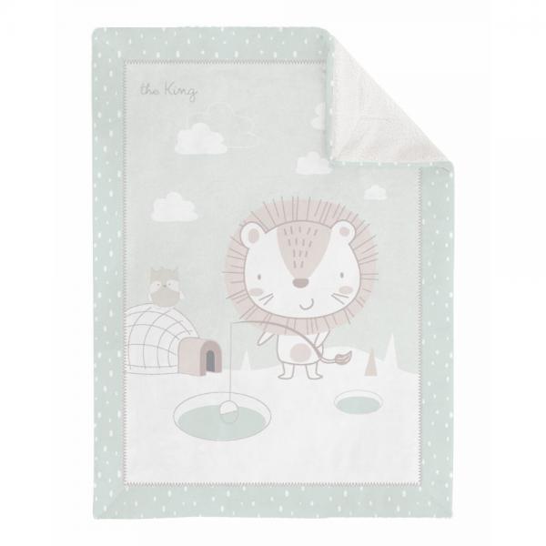 Kikkaboo takaró 80*110 polár/sherpa kétoldalas
