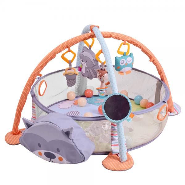 Konig Kids 63596 mosómedve játszószőnyeg labdákkal