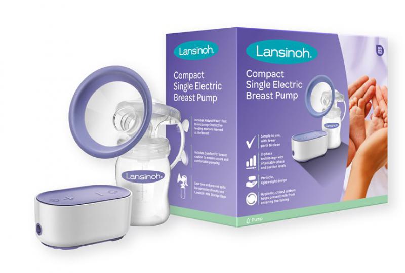 Lansinoh 156 2fázisú elektromos mellszívó + 160ml cumisüveg