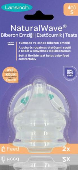 Lansinoh 485 etetőcumi lassú folyású 2db-os