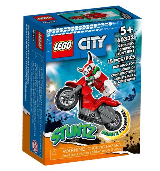 Lego 60332 City Vakmerő skorpió kaszkadőr motorkerékpár