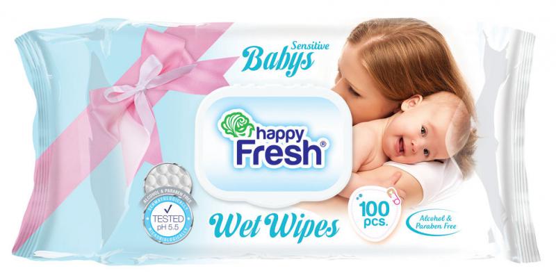 Lizi Happy Fresh Sensitive 100db nedves baba törlőkendő