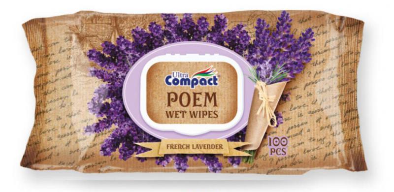 Lizi Levendula 100db Poem nedves törlőkendő