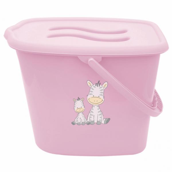 Maltex vödör Zebra rózsaszín