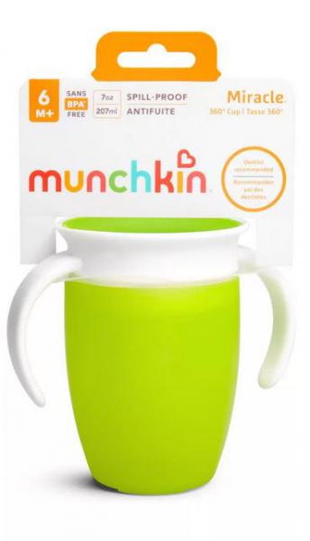 Munchkin 124430 itatópohár zöld 207ml Miracle Cup