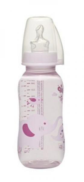 Nip 35035 250ml TEJES lányos cumisüveg PP
