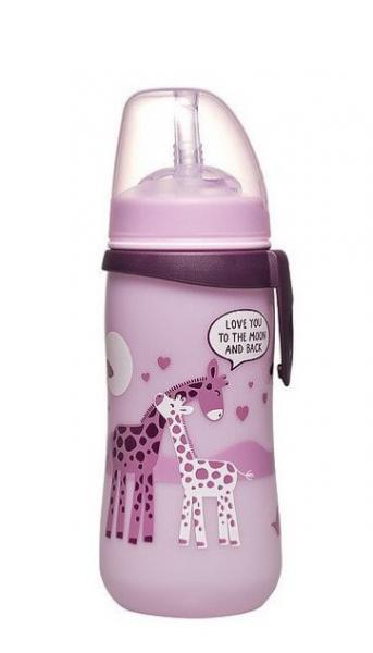 Nip 35068 330ml 12+ lány itató pohár szívószálas