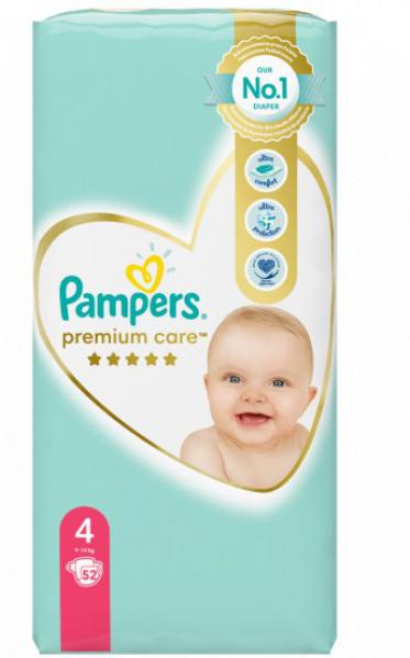 Pampers Premium Care 4 52db 9-14kg pelenka