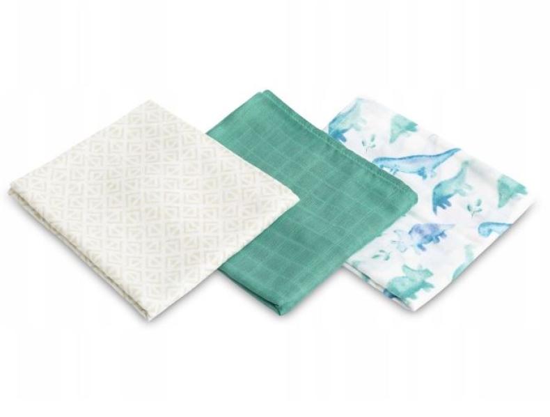 Sensillo textilpelenka Dino 3db-os 70*80cm bambusz 0806