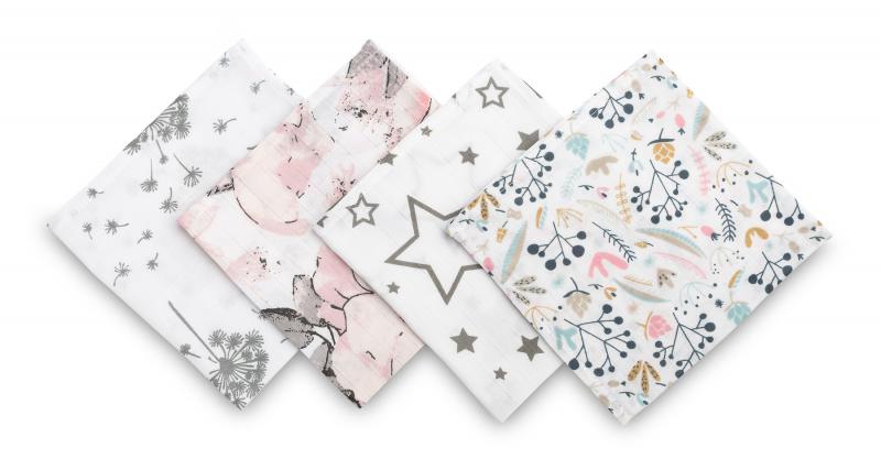 Sensillo textilpenka muslin rózsa 35x35 099260