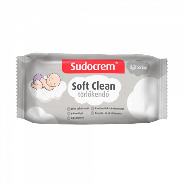 Sudocrem törlőkendő Soft Clean 55db