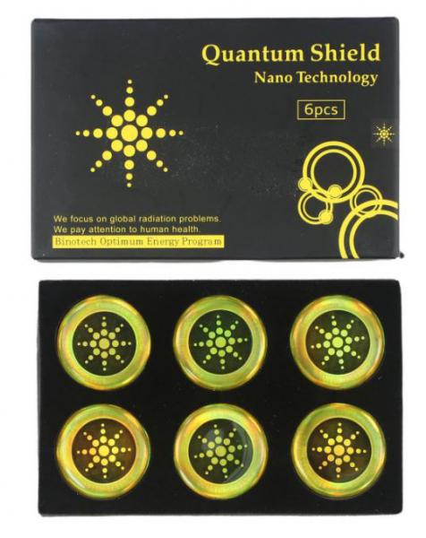 Sugárzásvédő matrica 6db       nano technology