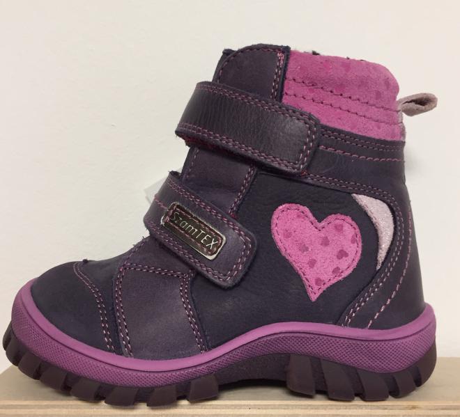 Szamos 1434-681373 34 lila-pink texes bakancs
