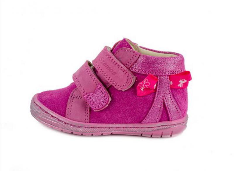 Szamos 1464 401911 18 elsőlépés bokacipő PINK 2tépőzáras