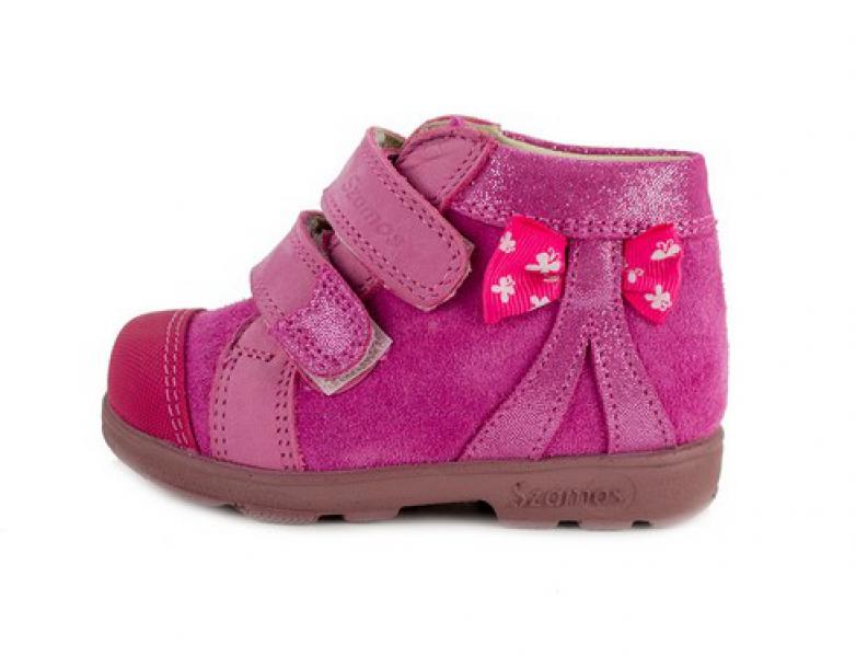 Szamos 1464 407491 23 elsőlépés bokacipő PINK 2tépőzáras