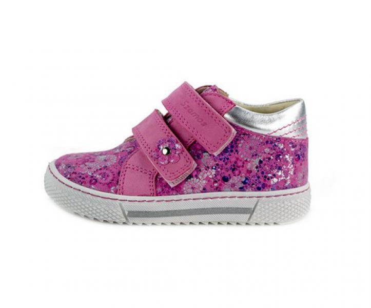 Szamos 1471 600612 29 bokacipő PINK-EZÜST 2tépőzáras