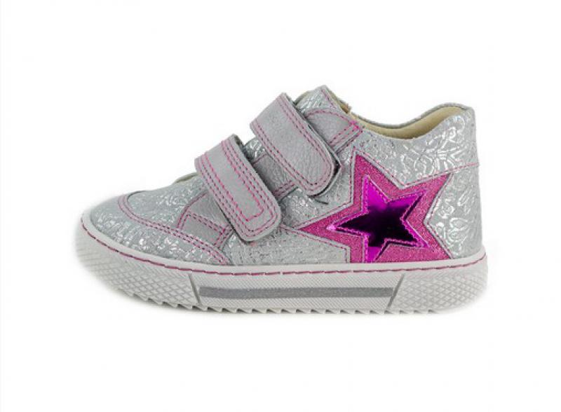 Szamos 1474 600613 33 bokacipő EZÜST-PINK 2tépőzáras