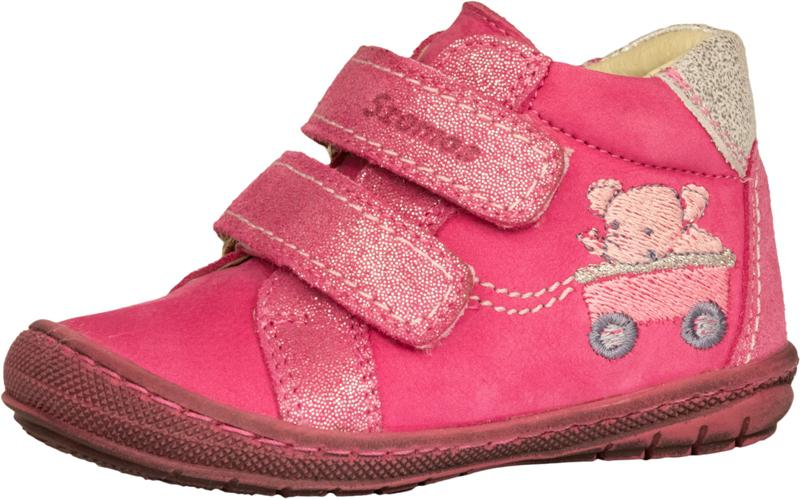 Szamos 1554-408010 19 pink-ezüst szárascipő 2tépős