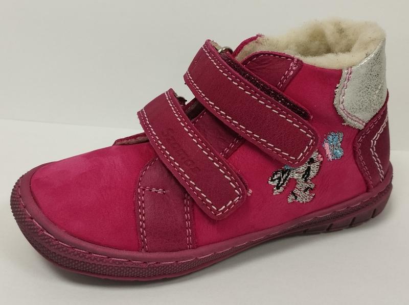 Szamos 1555-458011 24 lány cipő szőrmebélés pink-ezüst 2tépő