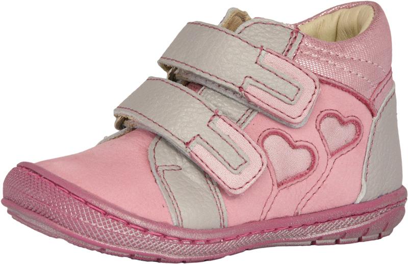 Szamos 1582-408111 21 első lépés tépős bokacipő, pink-szürke