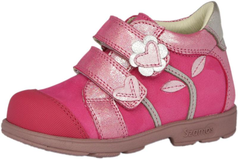 Szamos 1612-607491 23 pink/ezüst 2tépős bokacipő