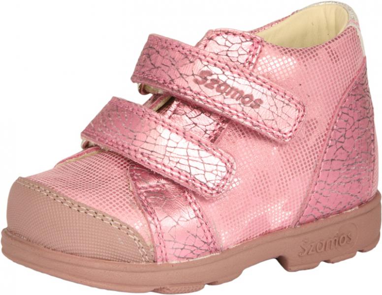 Szamos 1653-607491 22 2tépős bokacipő pink-ezüst SUPI