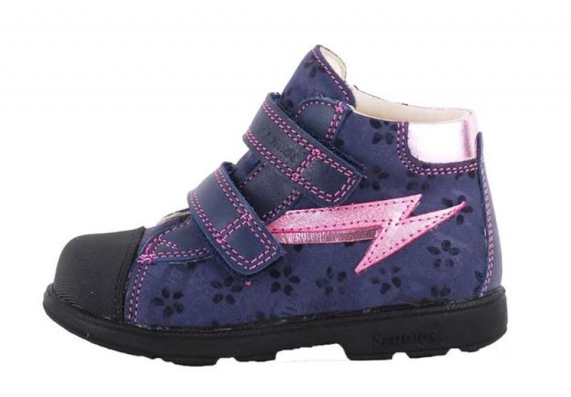 Szamos 1666-507092 27 kék-pink SUPI bokacipő 2tépős
