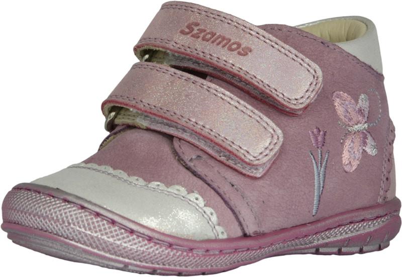 Szamos 1696-508111 21 lila/pink/ezüst 2tépős cipő