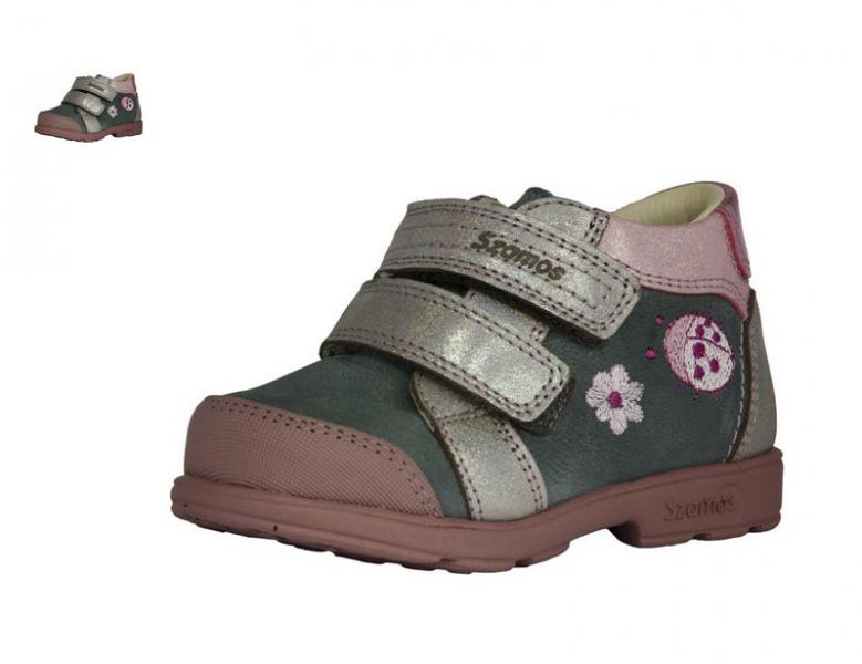Szamos 1707-507492 29 szürke/pink/v.lila 2tépős cipő SUPI