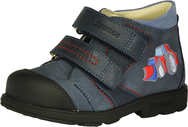 Szamos 1725-107092 28 kék/piros bokacipő SUPI