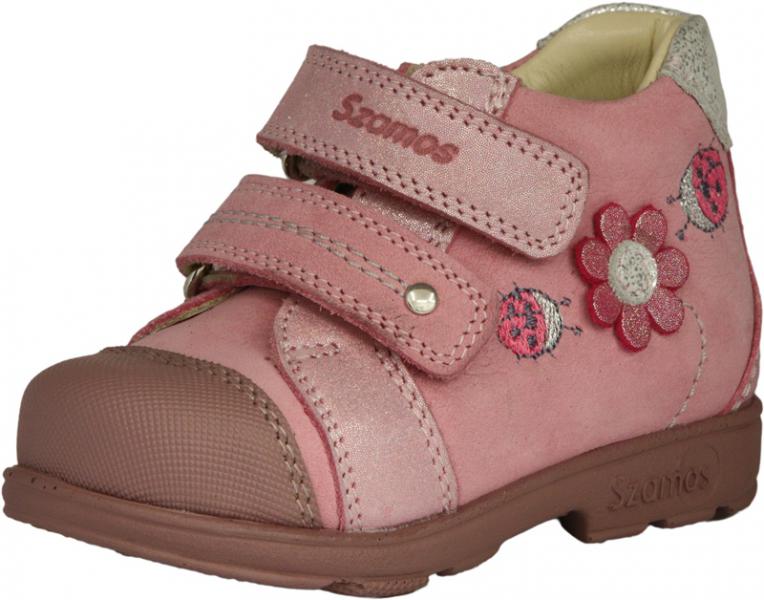 Szamos 1775-507490 19 pink-ezüst bokacipő SUPI