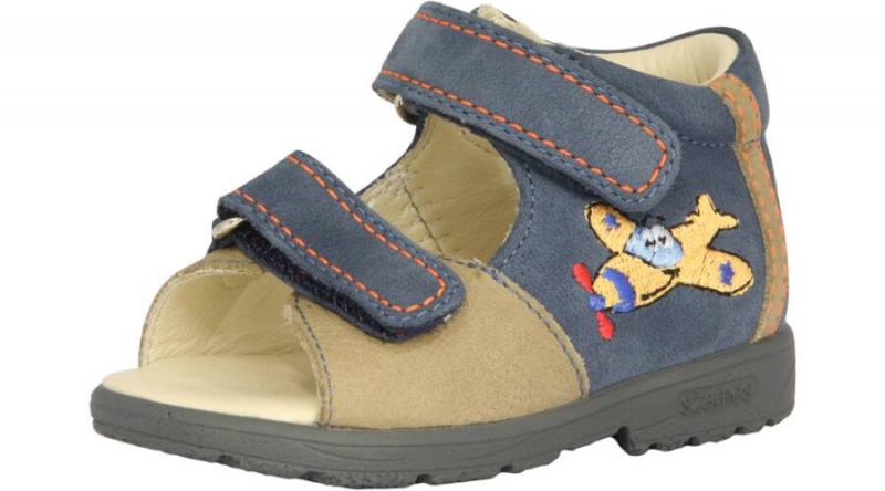Szamos 4325-107390 18 beige-kék szandál 2csatos SUPI