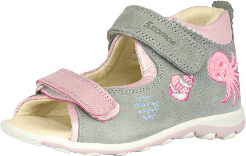Szamos 4333-607513 35 2tépős szandál szürke-pink