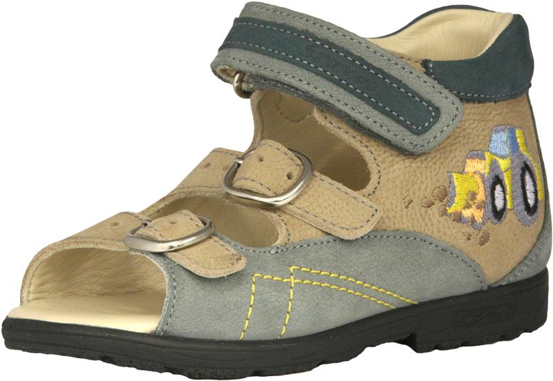 Szamos 4406-307092 30 szürke/beige/viharkék szandál SUPI