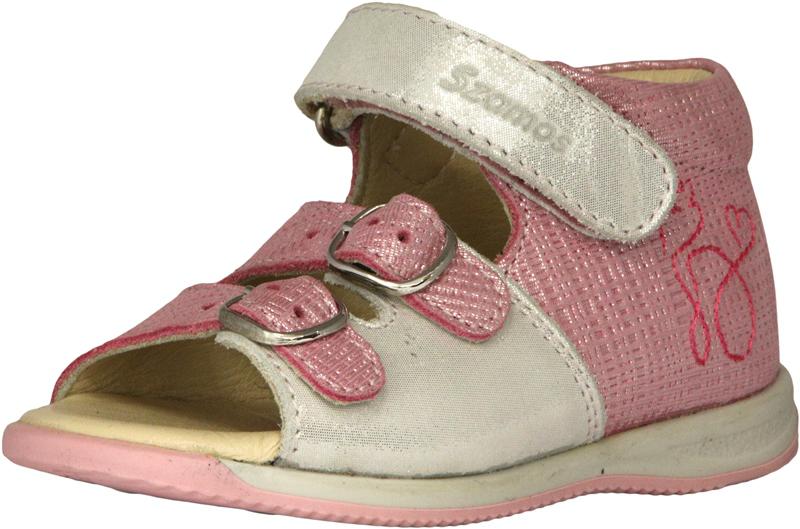 Szamos 4426-505121 21 pink/ezüst szandál