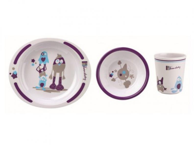 Thermobaby 1633 tányér szett szörnyes, melamine