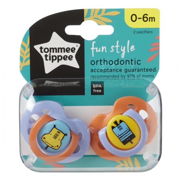 Tommee Tippee 333575 0-6hó Fun játszócumi 2db-os