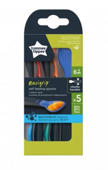 Tommee Tippee 471895 Easigrip evőkanál 5db önálló evéshez