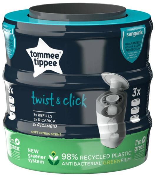 Tommee Tippee 510075 3db-os Twist&Click Sangenic Tec utántöl