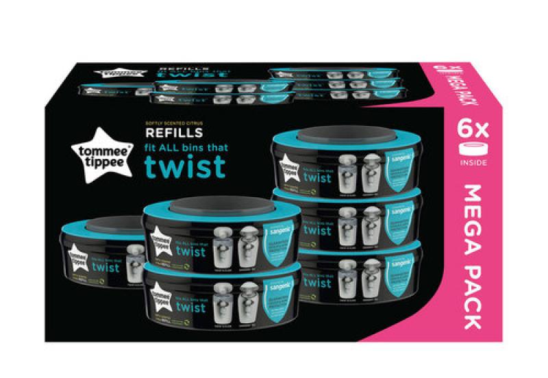 Tommee Tippee 510082 6db-os Twist&Click Sangenic Tec uttöltő
