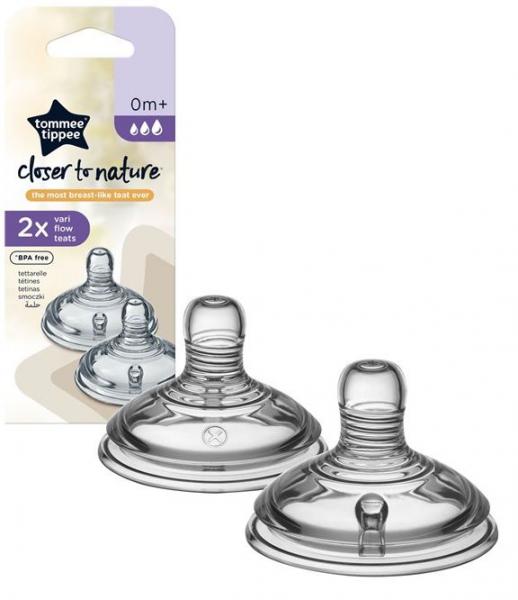Tommee Tippee 245830 etetőcumi varibiális 0+hó Anti-Colic 2d