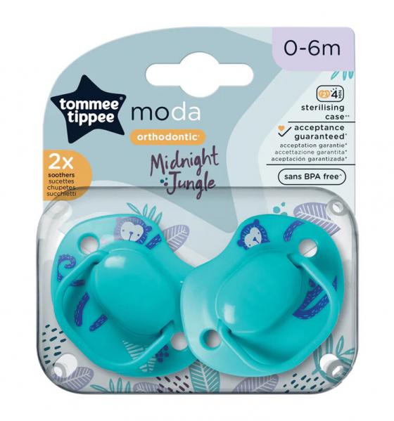 Tommee Tippee 333841 0-6hó nyugtató cumi Moda Midnight Jungl