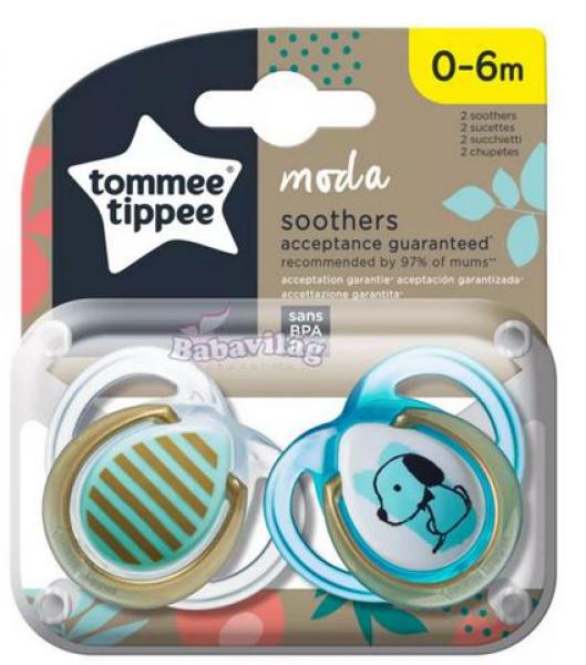 Tommee Tippee 334886 0-6hó Moda játszócumi fiú 2db