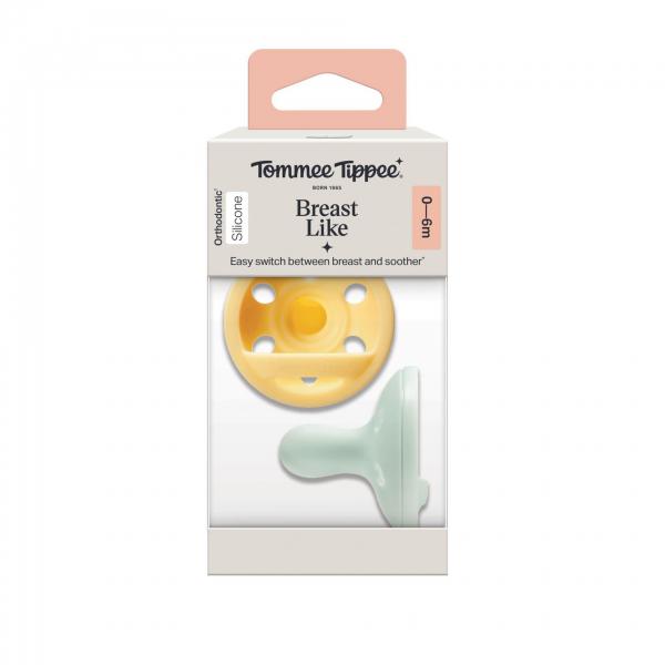 Tommee Tippee 336279 0-6hó anyamell formájú cumi 2db