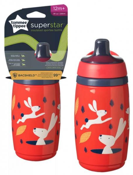 Tommee Tippee 478214 hőtároló pohár piros 266ml sportkupak