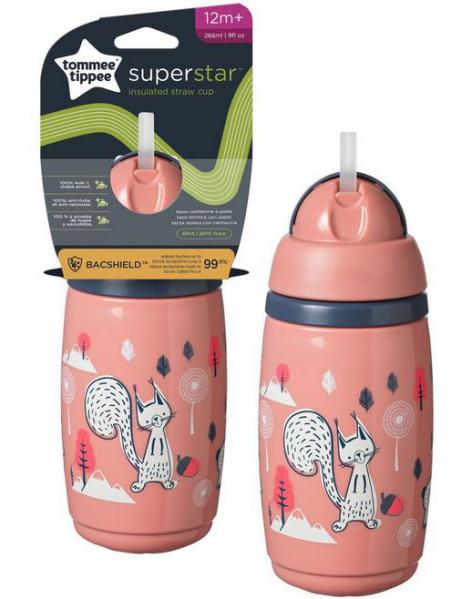 Tommee Tippee 478245 Superstar szívószálas hőtároló pohár266