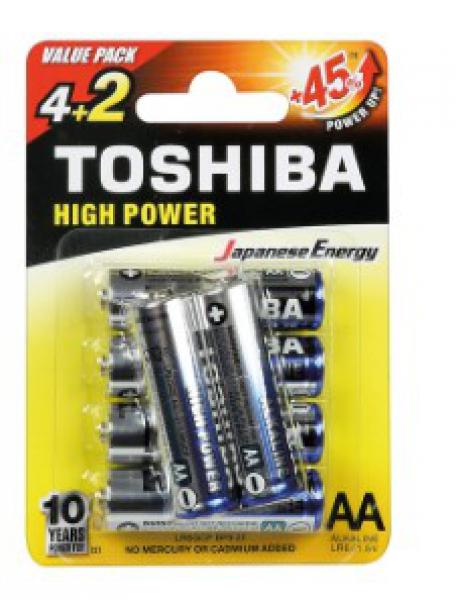 Toshiba TO-9255 AA ceruza elem alkáli High Power db-ra